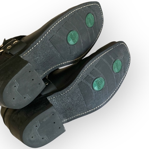 DOUBLE H Leather Motorcycle HARNESS BOOTS Black Rockbilly Grunge Bikercore … - Picture 6 of 17